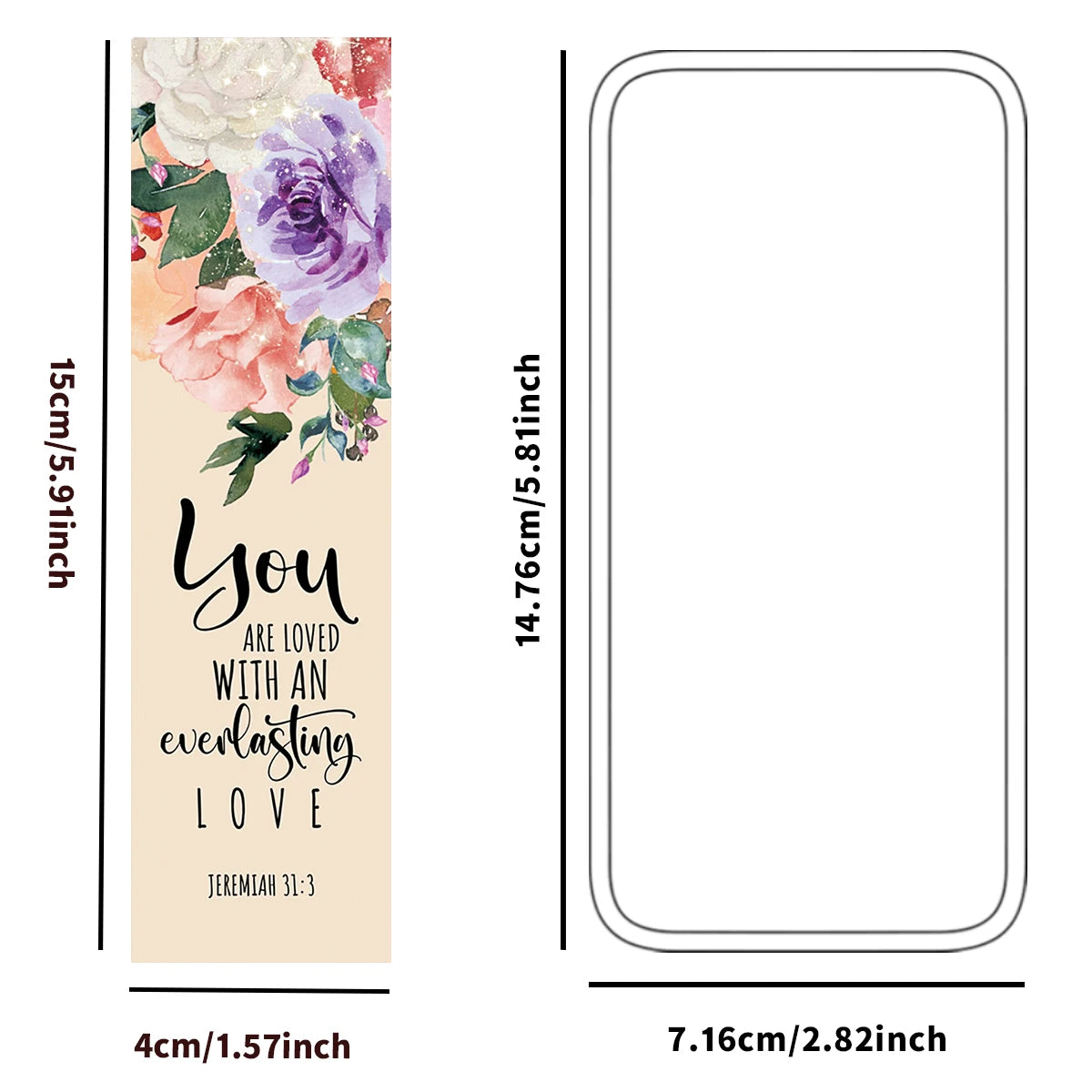 Set of 30 Floral Bible Verse Bookmarks – Inspirational Christian Gift for Readers & Bible Study