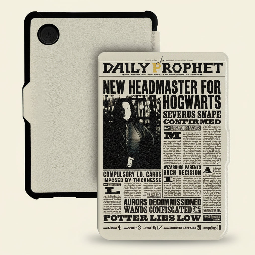 Harry Potter Themed ("The Daily Prophet") Flip Protective Case for Kobo Clara (Colour, BW, & 2E)