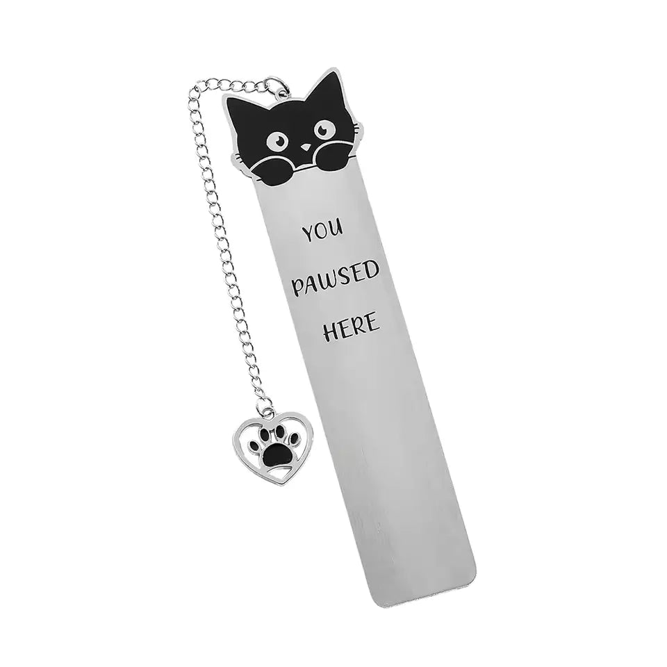 You Pawsed Here – Metal Cat Bookmark