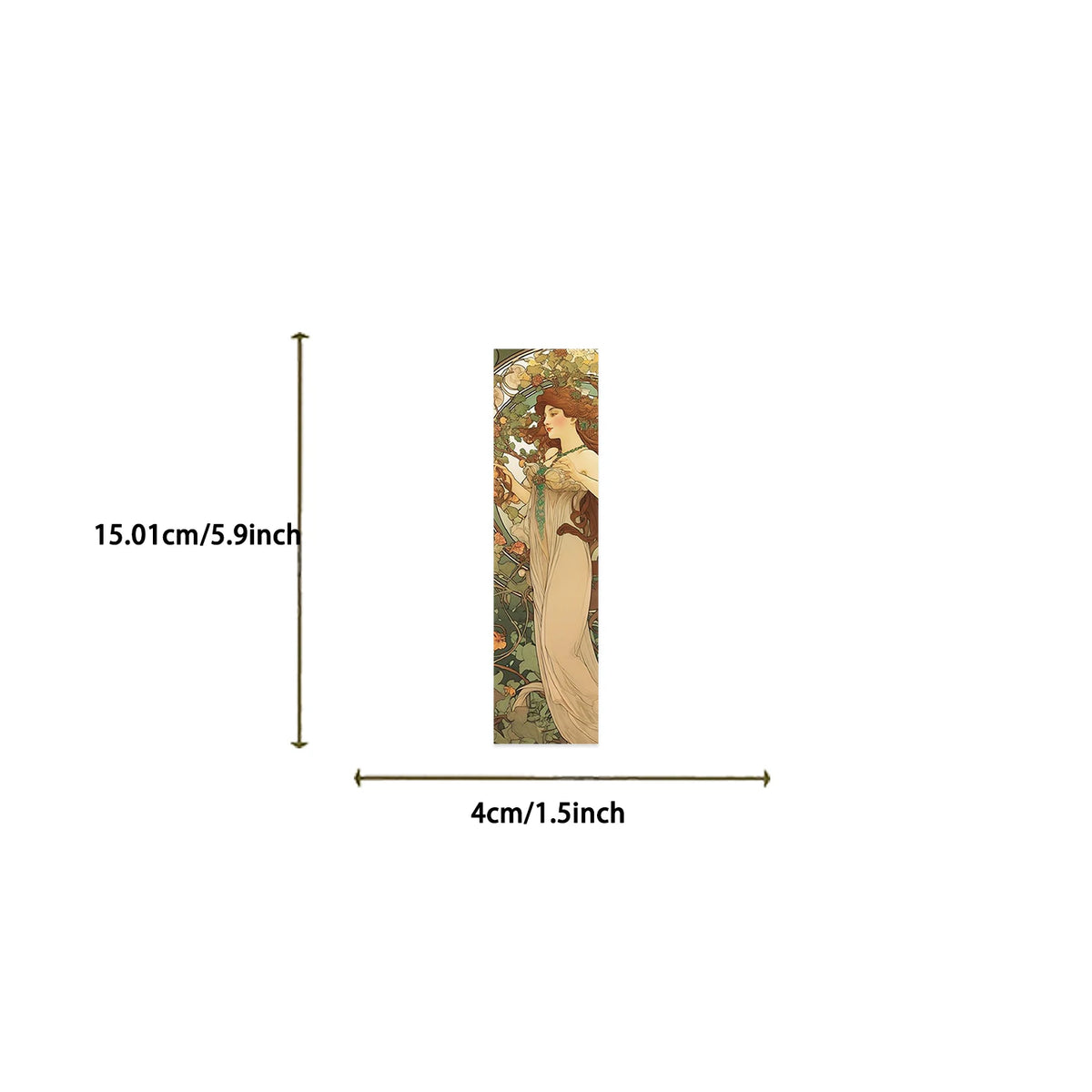 Set of 30 Art Nouveau Bookmarks – Alphonse Mucha Inspired Vintage Art Collection
