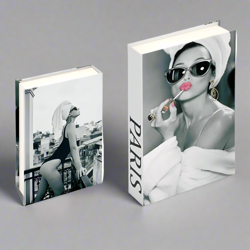 Modern Faux Book Decor – Stylish Home Ornaments for Living Rooms, Desks, and Bedrooms