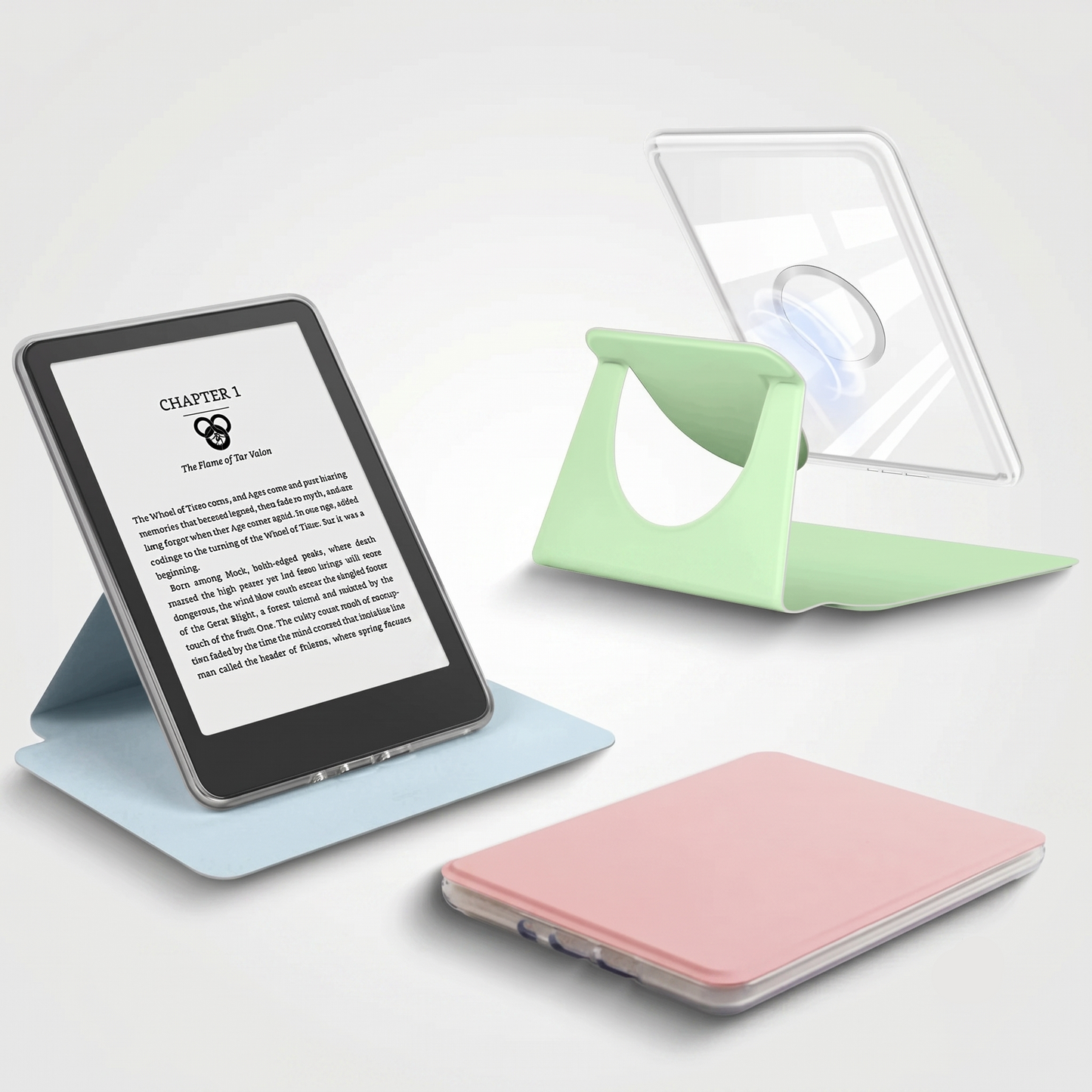 Magnetic Acrylic Kindle Cases – Detachable Cover, Auto Sleep/Wake & Built-In Stand for Kindle Paperwhite 10th/11th/12th Gen, Kindle 11th Gen & Colorsoft