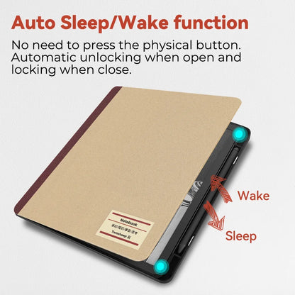 Notebook-Style Kindle Scribe Case – Hard Shell Magnetic Cover with Auto Sleep/Wake & Pen Holder (10.2″, 2022 & 2024)