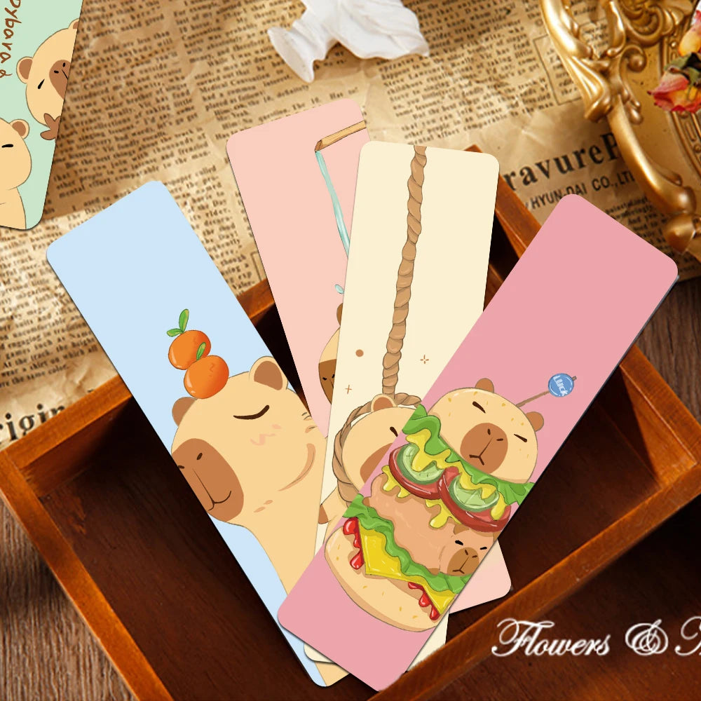 Set of 30 Cute Capybara Bookmarks – Adorable Page Markers for Readers