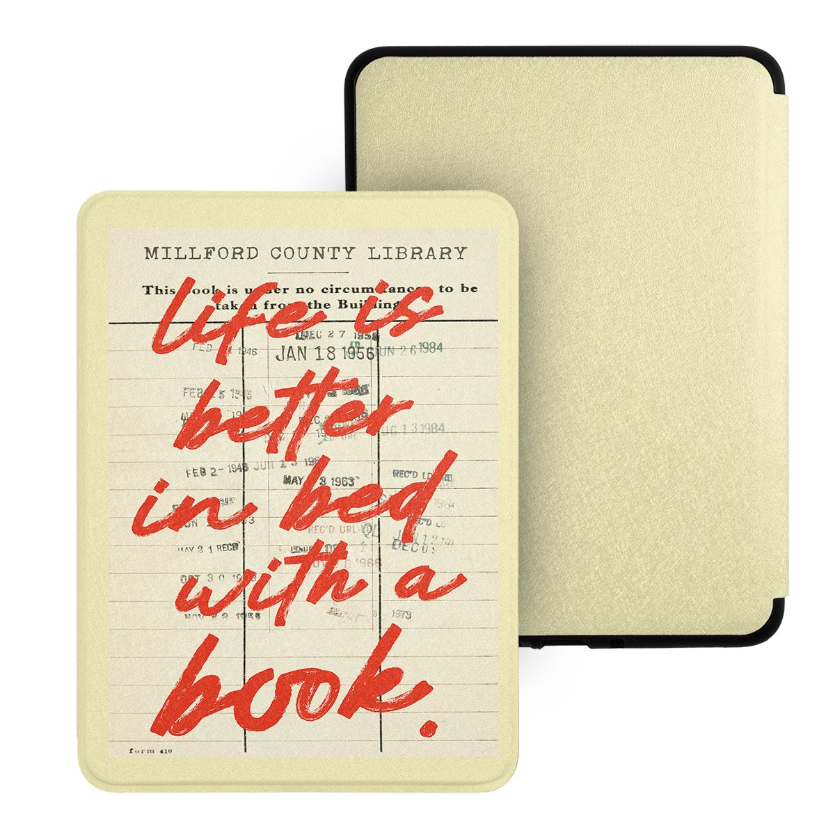 Girly Bookish Kindle Case – Cute Reader Quote Magnetic Cover for Paperwhite 7th–12th Gen, Kindle 8th–11th Gen & Colorsoft 7-inch