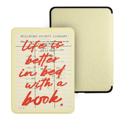 Girly Bookish Kindle Case – Cute Reader Quote Magnetic Cover for Paperwhite 7th–12th Gen, Kindle 8th–11th Gen & Colorsoft 7-inch