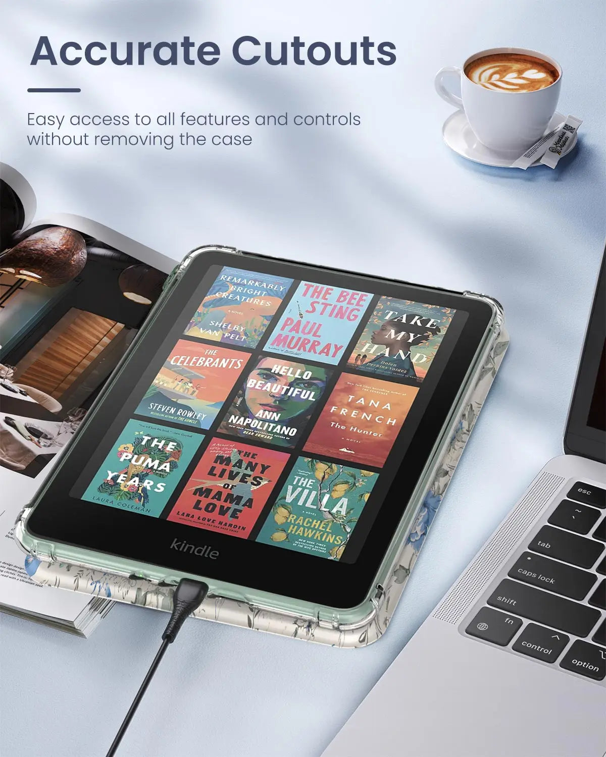 MoKo Clear Case for 7" Kindle Paperwhite (12th Gen, 2024)