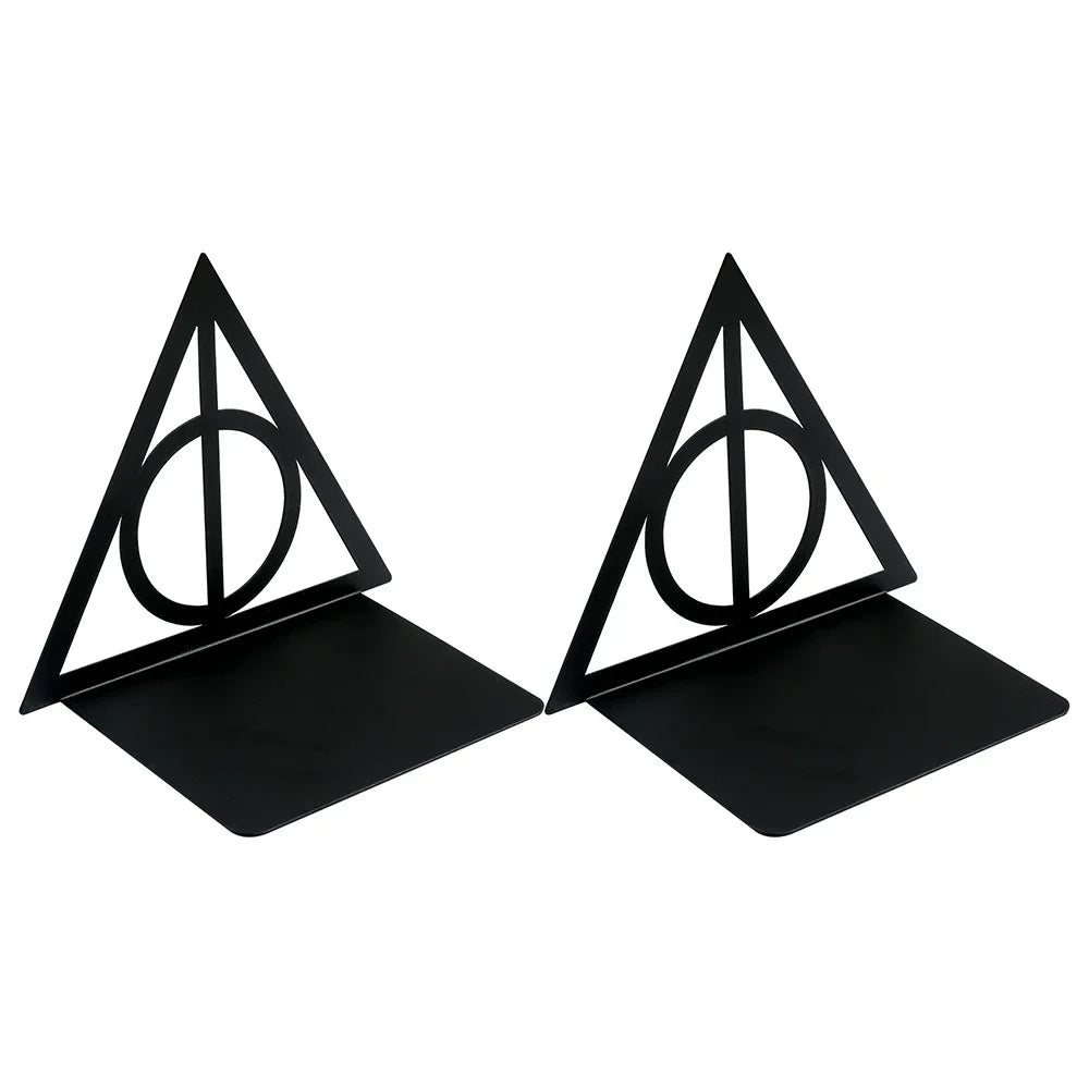 Deathly Hallows Bookends – Retractable Desktop Book Holder & Movie-Inspired Decoration