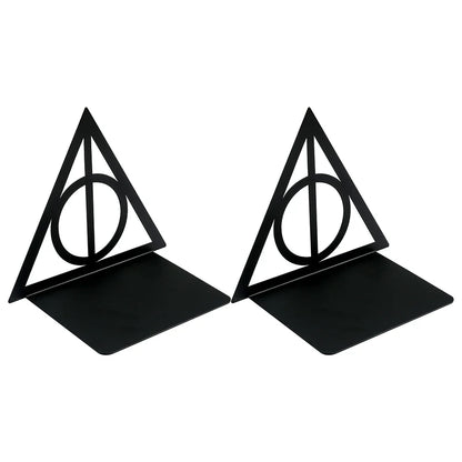 Deathly Hallows Bookends – Retractable Desktop Book Holder & Movie-Inspired Decoration