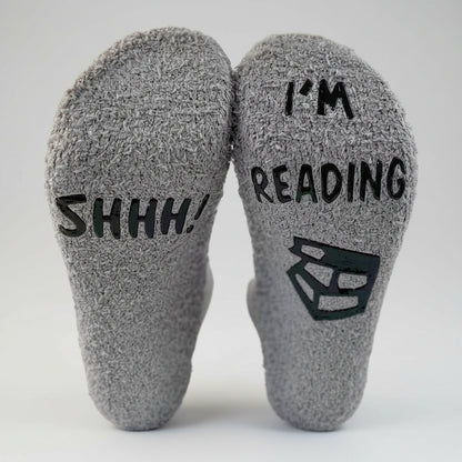 Colourful Edition “Shh! I’m Reading” Socks – Cosy Gift for Book Lovers