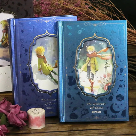 Little Prince–Inspired Hardcover Notebook – B6 Illustrated Diary with 128 Full-Colour Pages