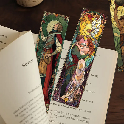 Set of 30 Stained Glass Tarot Bookmarks – Perfect for Students, Crafts & Page Marking