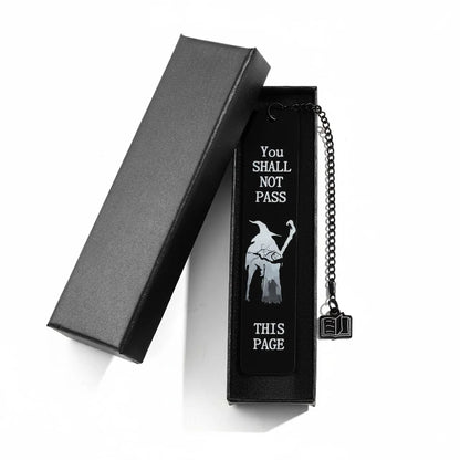 Lord of the Rings-Inspired Metal Bookmark with Ring Charm – Literary Gift for Fantasy Lovers