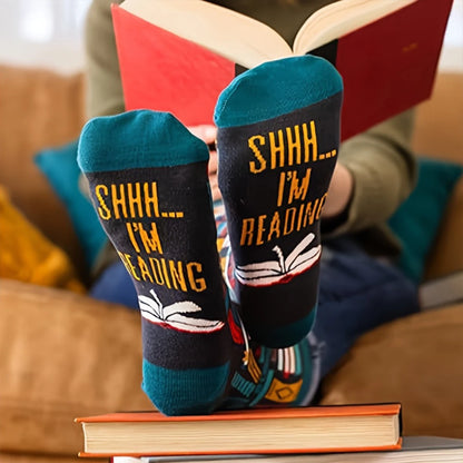 "Shhh, I’m Reading" Socks – Alternative Edition for Book Lovers