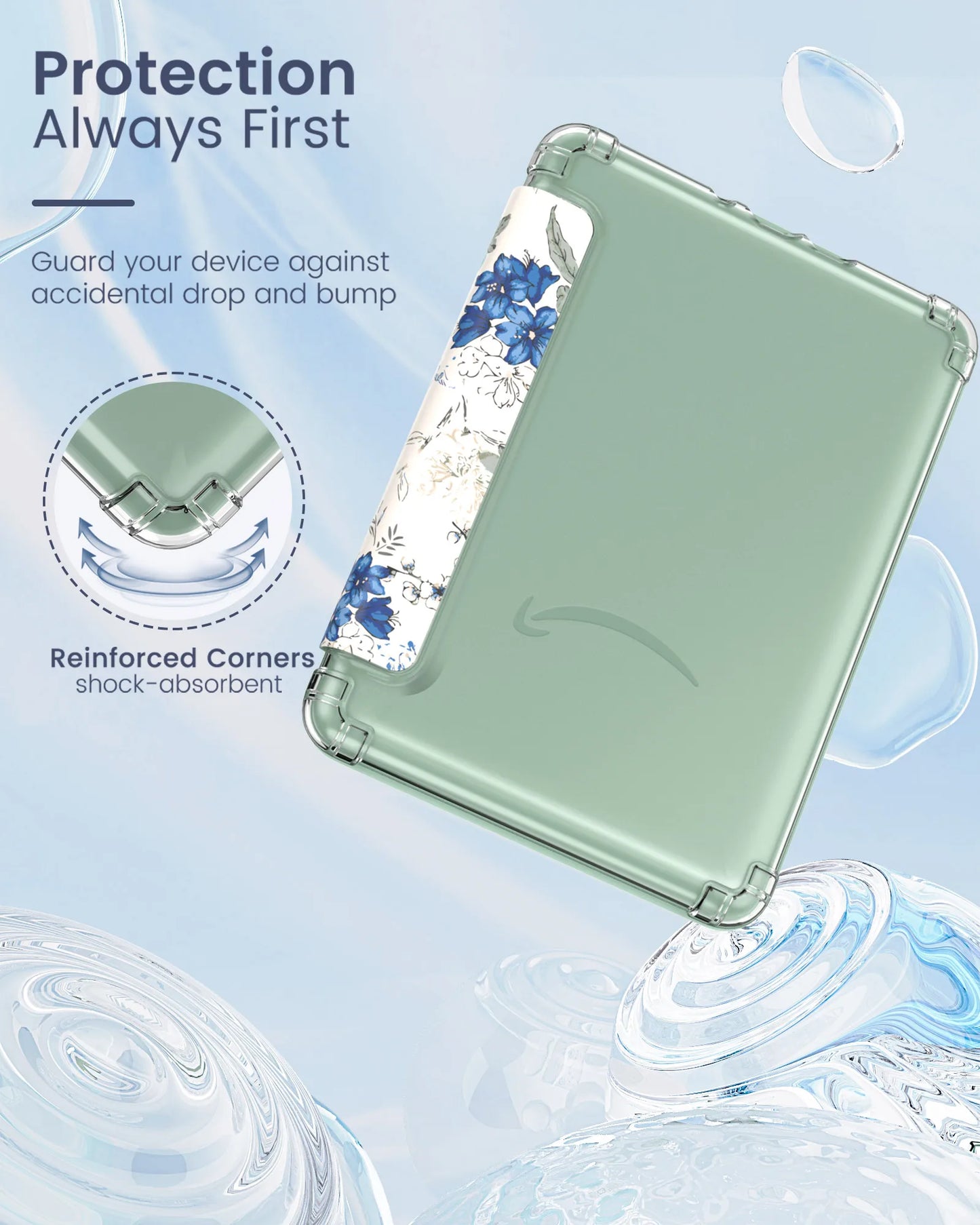 MoKo Clear Case for 7" Kindle Paperwhite (12th Gen, 2024)