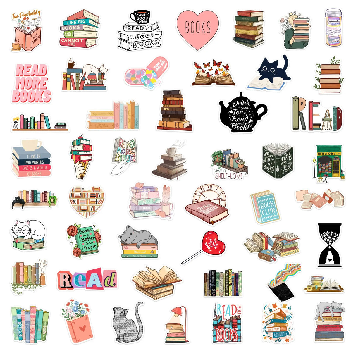 Kabwea 50 Zomerse Roze Lover Graffiti Stickers – Esthetisch En Waterbestendig – Voor Boeken, Kindle En Notitieboeken