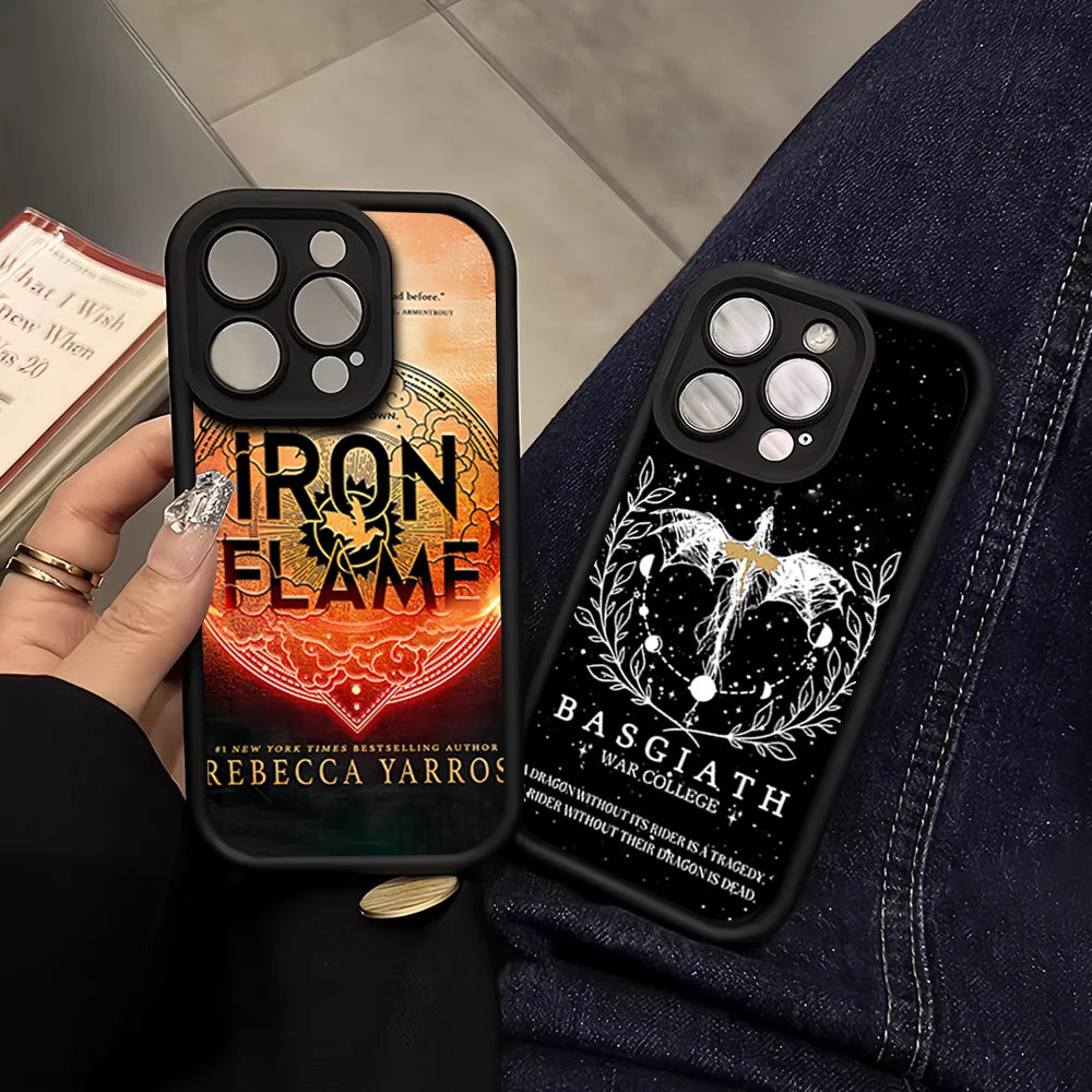 Fourth Wing & Iron Flame iPhone Case – Shockproof Silicone Cover with Lens Protection (Compatible with iPhone 11-16 Pro Max/Plus) Fourth Wing & Iron Flame iPhone Case – Shockproof Silicone Cover with Lens Protection (Compatible with iPhone 11-16 Pro Max/Plus)