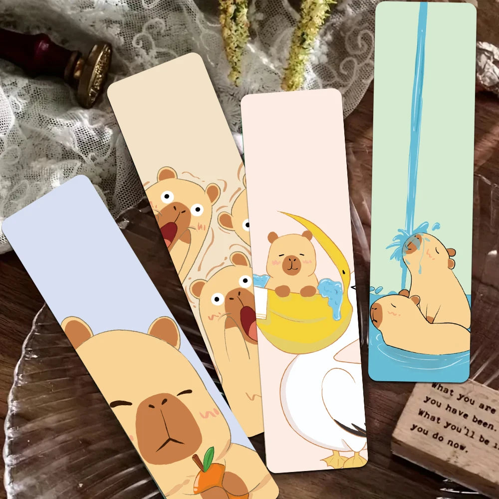 Set of 30 Cute Capybara Bookmarks – Adorable Page Markers for Readers