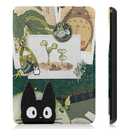 Studio Ghibli-Inspired Kindle Case – Fits Kindle Basic and Paperwhite (7th-12th Gen) – Faux Leather