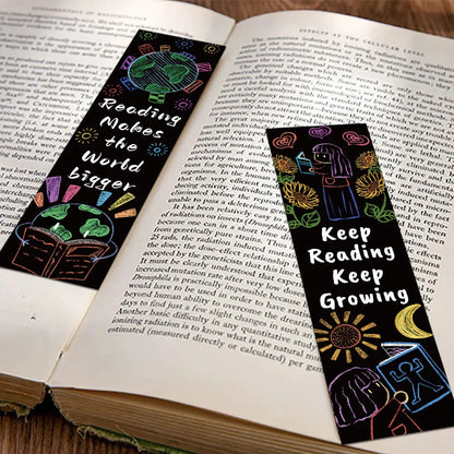 Set of 30 Inspirational Reading Bookmarks – Colourful Book Annotations & Creative Gifts for Book Lovers
