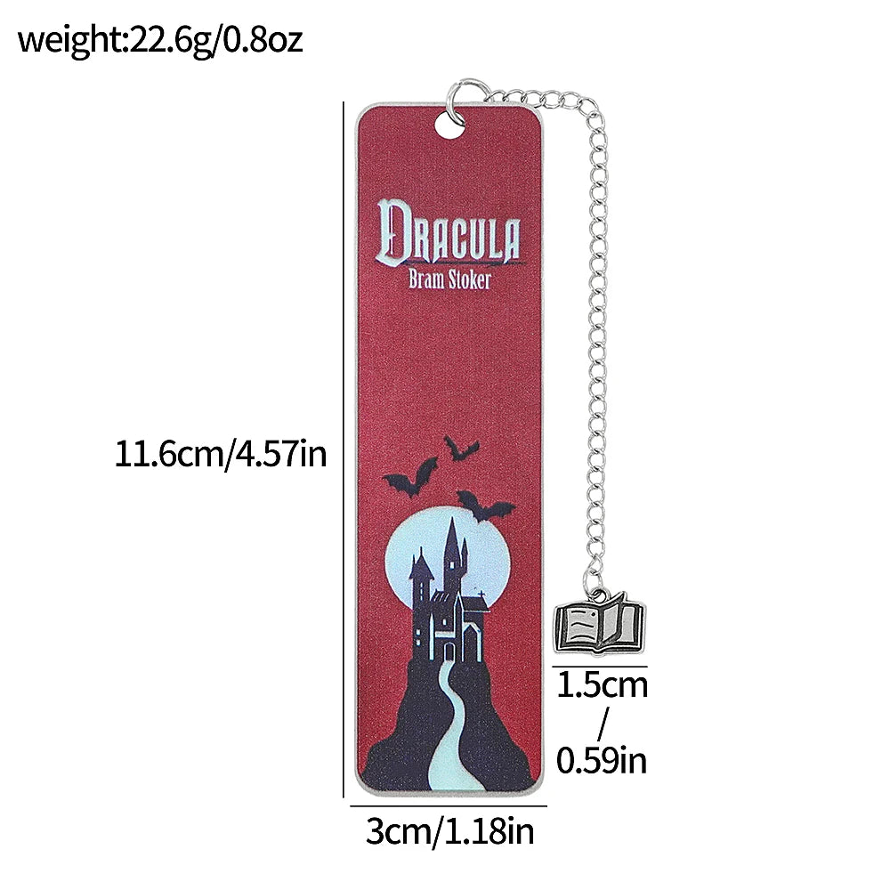 'Sherlock Holmes', 'Frankenstein' & 'Dracula' Metal Bookmarks – Gothic Mystery Novel Bookmarks for Book Lovers & Readers
