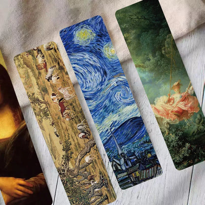 Set of 30 Famous Art Painting Bookmarks – Classic Masterpiece Reading Markers & Creative Gift