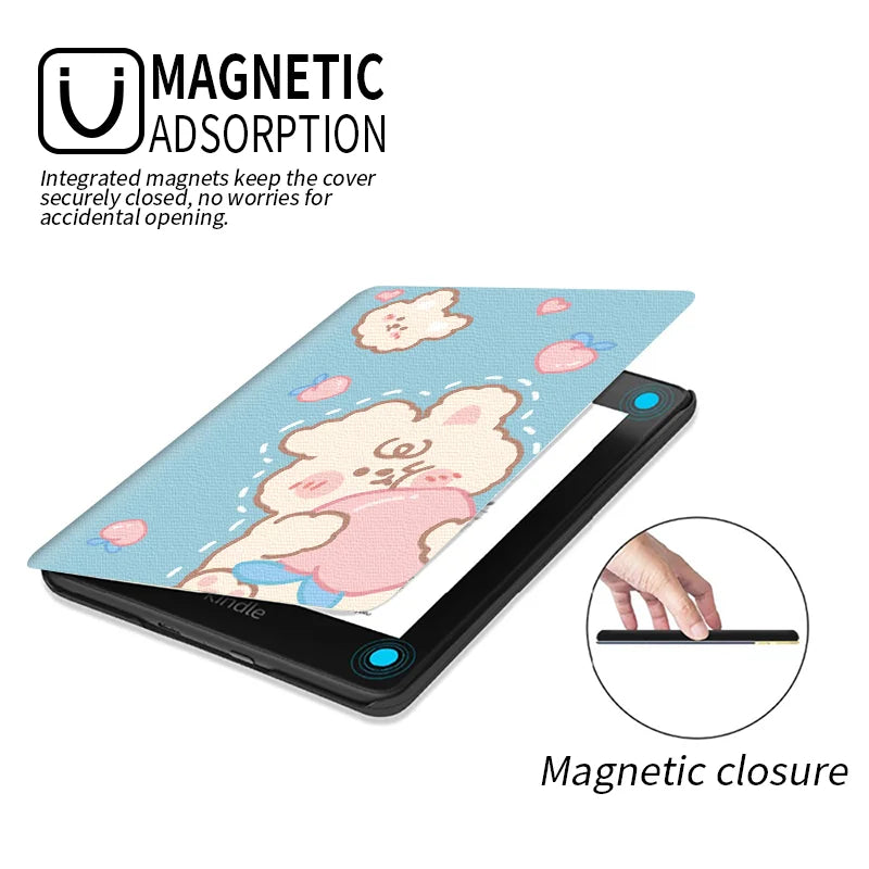 Cute & Cosy Kindle Case – Flip Cover for Kindle & Paperwhite (5th to 12th Gen)
