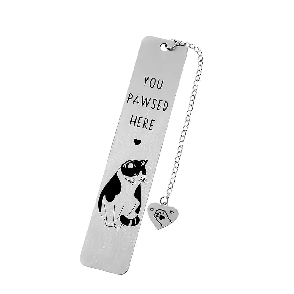 You Pawsed Here – Metal Cat Bookmark