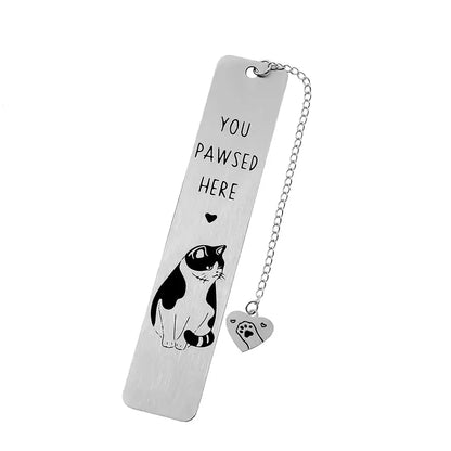 You Pawsed Here – Metal Cat Bookmark