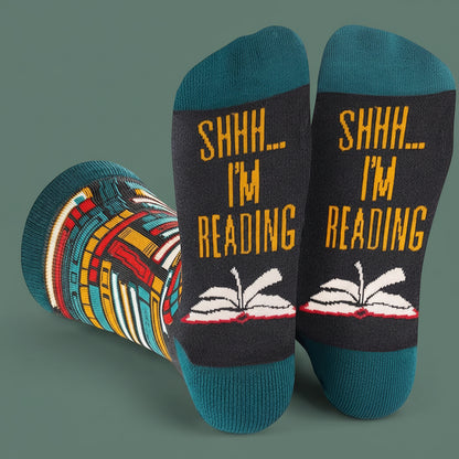"Shhh, I’m Reading" Socks – Alternative Edition for Book Lovers