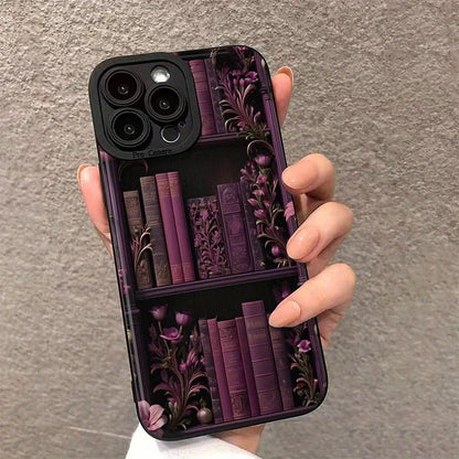 Vintage Bookcase-Style iPhone Case – For iPhone 11-16 Pro Max