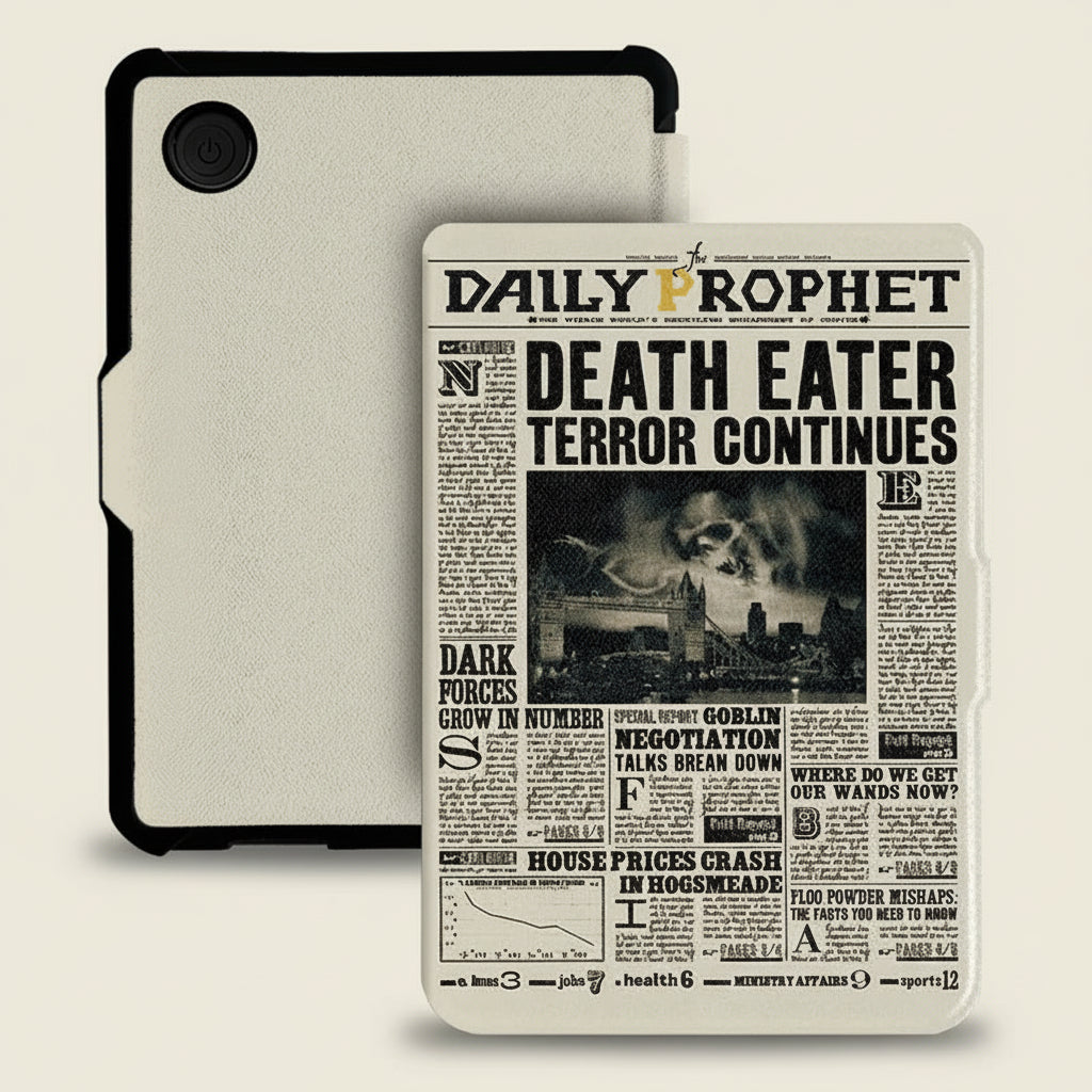 Harry Potter Themed ("The Daily Prophet") Flip Protective Case for Kobo Clara (Colour, BW, & 2E)