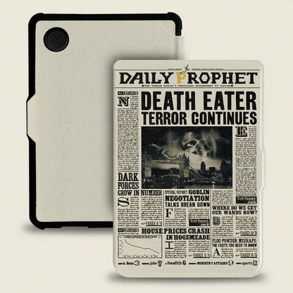 Harry Potter Themed ("The Daily Prophet") Flip Protective Case for Kobo Clara (Colour, BW, & 2E)