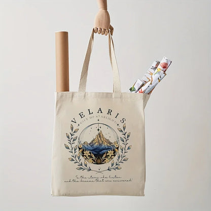 ACOTAR Velaris Tote Bag – Trendy Canvas Shoulder Bag for Everyday Carry