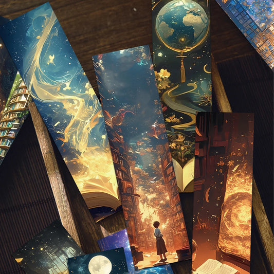 Set of 30 Wizarding Fantasy Bookmarks – Magical Page Markers for Students & Book Lovers