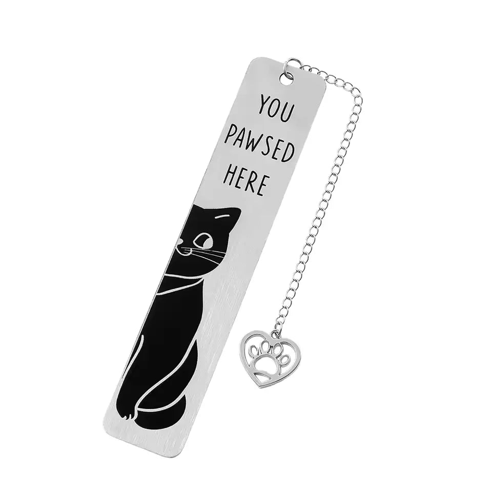 You Pawsed Here – Metal Cat Bookmark