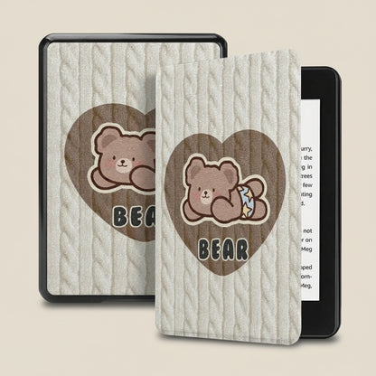 Cherry & Bear Kindle Cases – Faux Leather & Silicone Soft Shell for Basic & Paperwhite (10th–12th Gen)