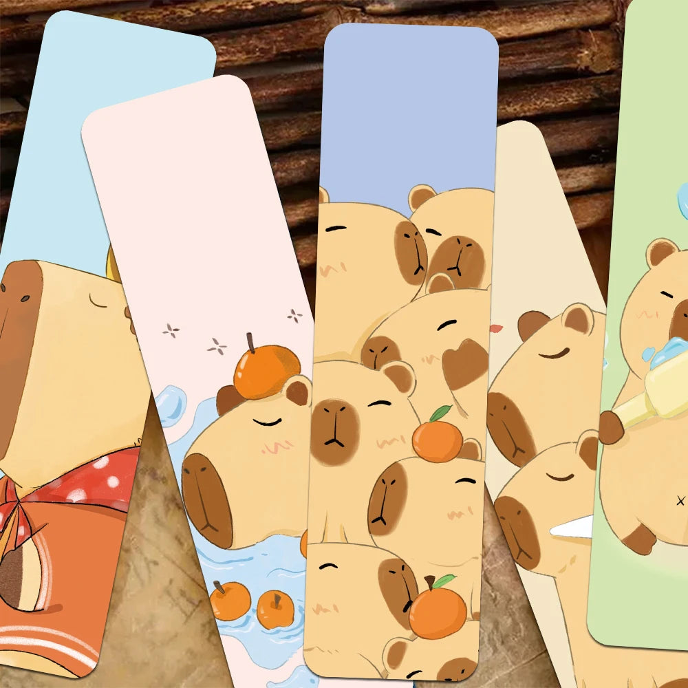 Set of 30 Cute Capybara Bookmarks – Adorable Page Markers for Readers