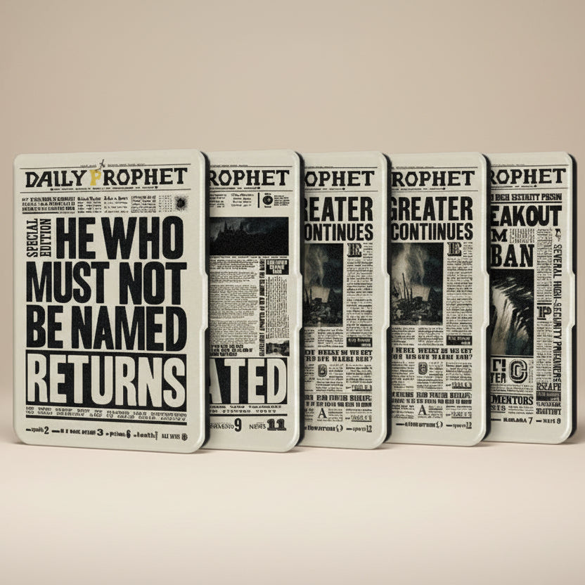 Harry Potter Themed ("The Daily Prophet") Flip Protective Case for Kobo Clara (Colour, BW, & 2E)