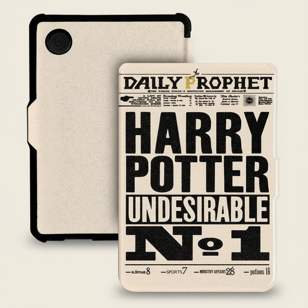Harry Potter Themed ("The Daily Prophet") Flip Protective Case for Kobo Clara (Colour, BW, & 2E)