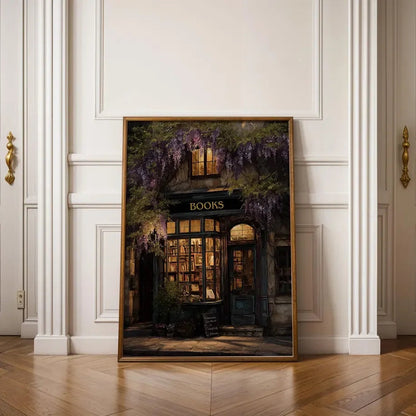 Cosy Bookshop Art Print (No Frame) – Bookstore Wall Decor for Book Lovers & Readers