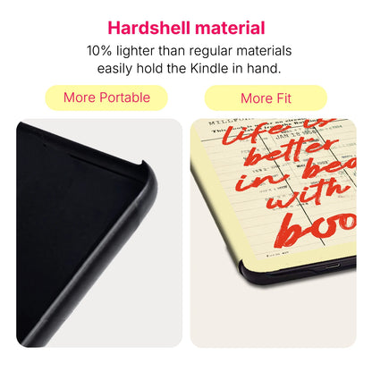 Girly Bookish Kindle Case – Cute Reader Quote Magnetic Cover for Paperwhite 7th–12th Gen, Kindle 8th–11th Gen & Colorsoft 7-inch