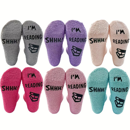 Colourful Edition “Shh! I’m Reading” Socks – Cosy Gift for Book Lovers