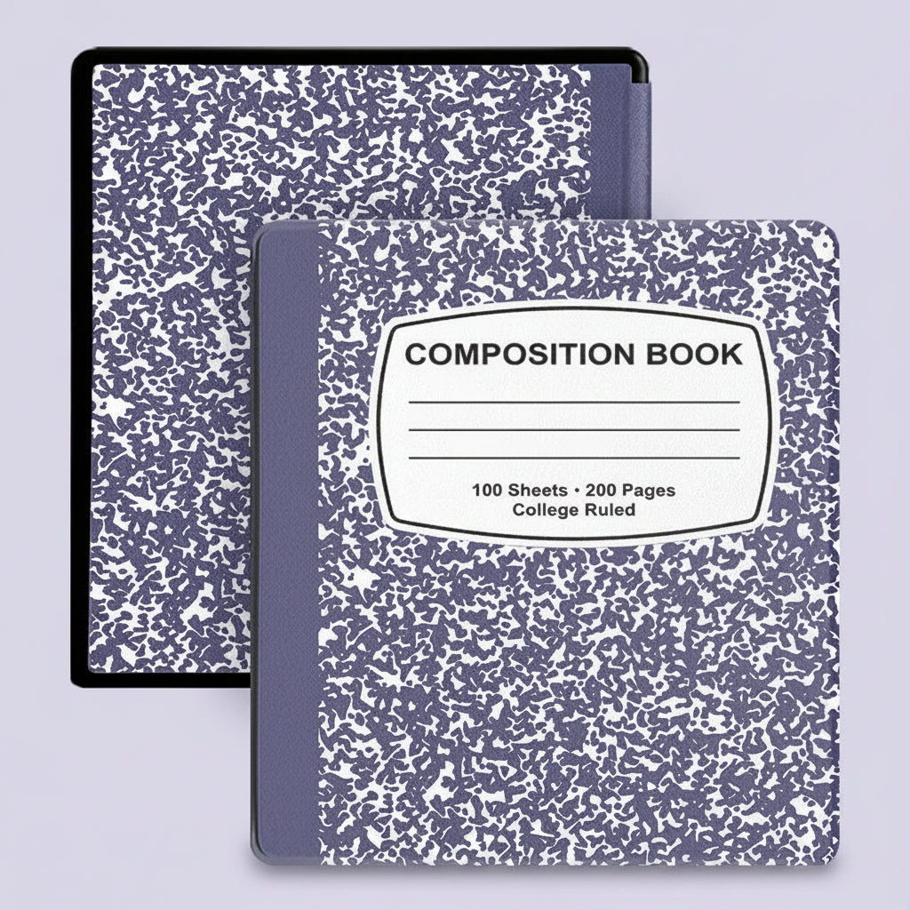 Notebook-Style Kindle Scribe Case – Hard Shell Magnetic Cover with Auto Sleep/Wake & Pen Holder (10.2″, 2022 & 2024)