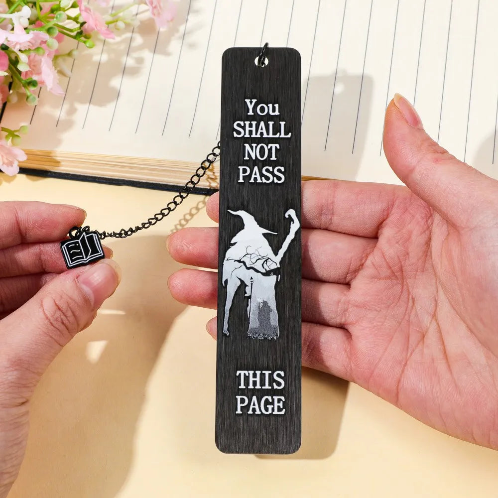 Lord of the Rings-Inspired Metal Bookmark with Ring Charm – Literary Gift for Fantasy Lovers