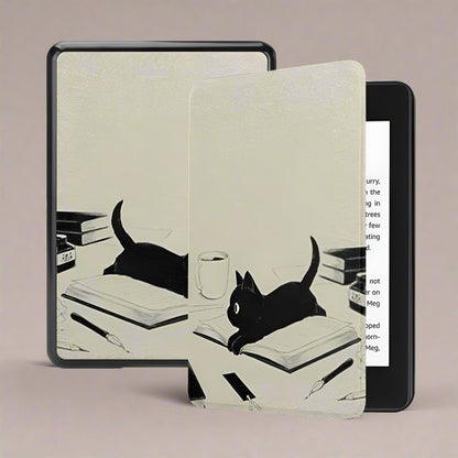 Cute Cat Silicone Kindle Case – Compatible with Paperwhite (12th, 11th, 10th Gen) and Basic (11th, 10th Gen)