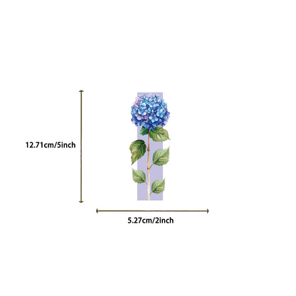 Set of 30 Watercolour Flower Bookmarks – Floral Page Markers for Readers & Students