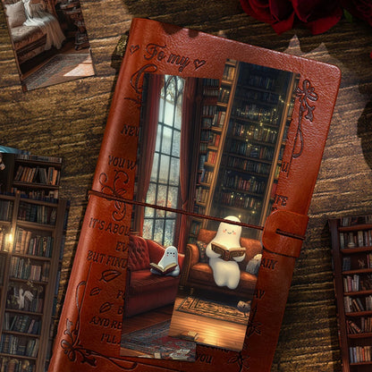 Set of 30 “Ghosts Reading in the Library” Bookmarks – Cute & Spooky Page Markers