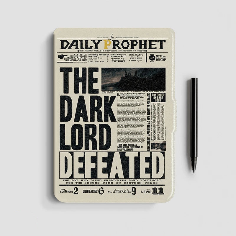 Harry Potter Themed ("The Daily Prophet") Flip Protective Case for Kobo Clara (Colour, BW, & 2E)