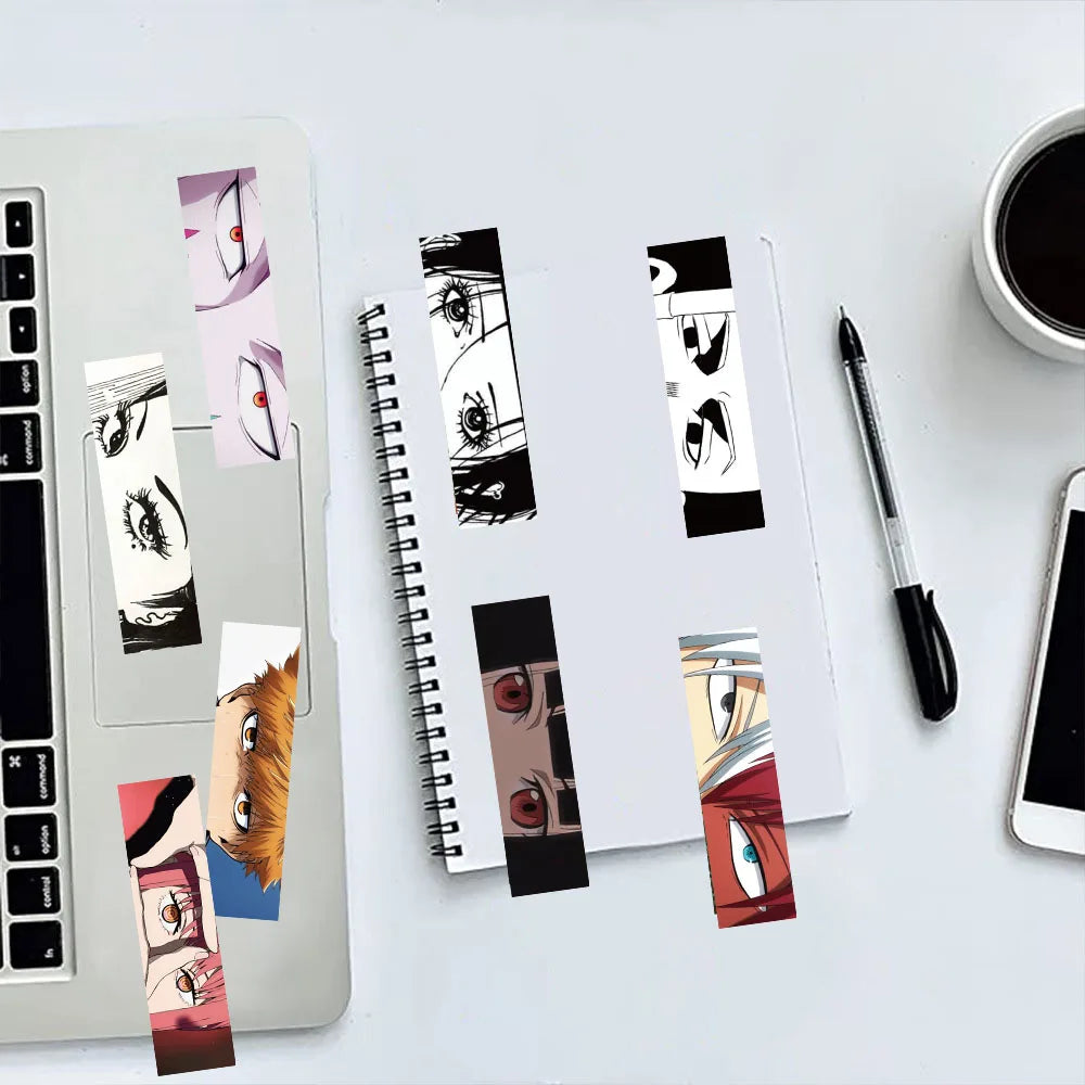 Set of 30 Anime Eye Bookmarks – Japanese-Inspired Bookmarks for Readers, Students & Stationery Lovers